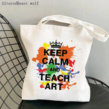 Leopard Boho Kindergarten Bag Harajuku Canvas Shopper Bag Girl Handbag