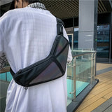 Colorful Reflective Crossbody Bag Harajuku Waist Sling