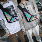 Colorful Reflective Crossbody Bag Harajuku Waist Sling