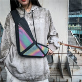 Colorful Reflective Crossbody Bag Harajuku Waist Sling