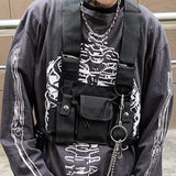 Techwear Tactical Chest Rig Bag Men Streetwear Sling Military Waist Pack