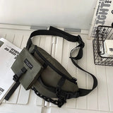 Reflective Crossbody Bag Hip Hop Tactical Chest Waist Harajuku Fanny Pack