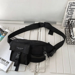 Reflective Crossbody Bag Hip Hop Tactical Chest Waist Harajuku Fanny Pack
