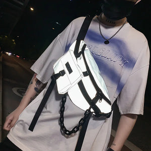 Reflective Crossbody Bag Hip Hop Tactical Chest Waist Harajuku Fanny Pack