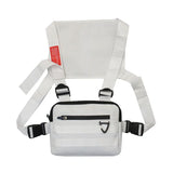 Reflective Tactical Vest Chest Bag Streetwear Hip Hop Crossbody Pack