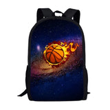 Teen Boy School Backpack Basketball Students Schoolbag Book Bag