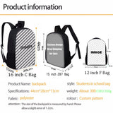 Teen Boy School Backpack Basketball Students Schoolbag Book Bag