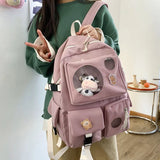 Teen Girls College Bookbag Student Backpack Bag