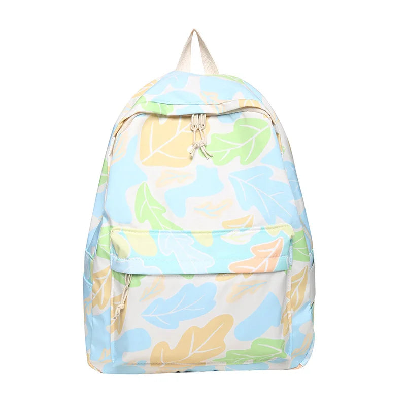 Harajuku Backpack for Girls Plaid Bookbag Canvas Laptop School Bag