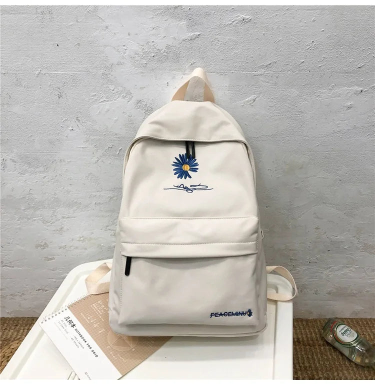 Floral Print School Bag for Girls Backpack Women Bookbags Student Schoolbag