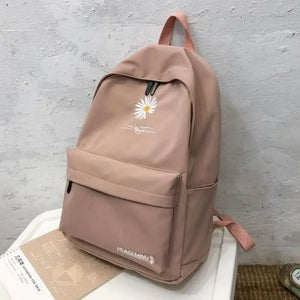 Floral Print School Bag for Girls Women Large Bookbags Middle Student Schoolbag