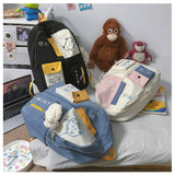 Teen Girls Backpack Women Nylon Student Schoolbag