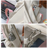 Teen Girls Backpack Women Nylon Student Schoolbag