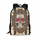 Skull 3D Print Schoolbag Large Shoulder Backpack