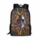 Skull 3D Print Schoolbag Large Shoulder Backpack