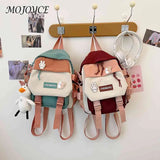 Teen Girls Cartoon School Backpack Large Capacity Travel Rucksack Nylon Knapsack