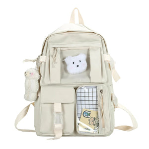 Anti-Theft Backpack for Teenage Girls with Multi-Pocket Design