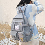 Anti-Theft Backpack for Teenage Girls with Multi-Pocket Design
