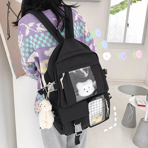 Anti-Theft Backpack for Teenage Girls with Multi-Pocket Design