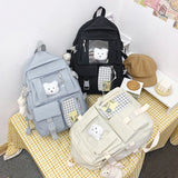 Anti-Theft Backpack for Teenage Girls with Multi-Pocket Design