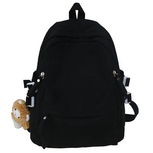 Teenage Girls Anti-Theft Backpack Women School Bag