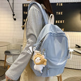 Teenage Girls Anti-Theft Backpack Women School Bag