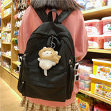 Teenage Girls Anti-Theft Backpack Women School Bag