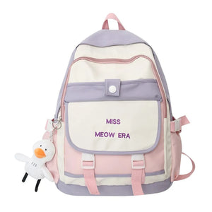 Teenager Girl Backpack Schoolcot Backpacks Canvas Bags