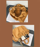 Y2K Teen Canvas Hobo Shoulder Bag Medium Size Pouch