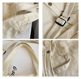 Teenager Large Canvas Handbag Student Multi-pockets Messenger Bag