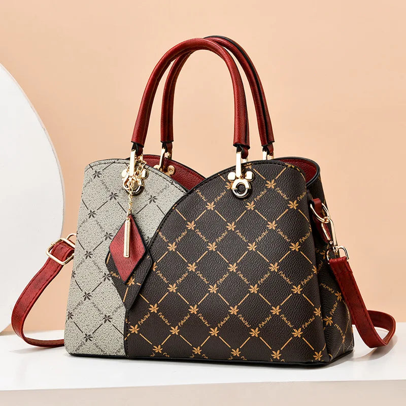 Color-blocking Shoulder Bag Large Capacity Messenger Bag
