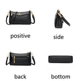 Temperament Ladies Shoulder Bag Soft Leather Armpit Messenger Bag