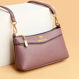 Temperament Ladies Shoulder Bag Soft Leather Armpit Messenger Bag