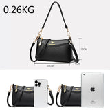 Temperament Ladies Shoulder Bag Soft Leather Armpit Messenger Bag