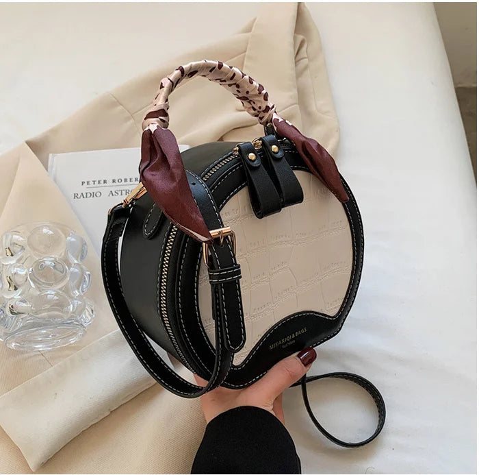 Temperament Stone Pattern Shoulder Bag PU Leather Women's Crossbody Bag