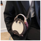 Temperament Stone Pattern Shoulder Bag PU Leather Women's Crossbody Bag