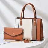 Temperament Two-piece Women's Bag Stitching Handbag Ladies One-shoulder