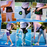 Tennis Ball Holder Pickleball Band Pouch Mesh Storage Bag Sports Accessory