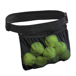 Tennis Ball Holder Pickleball Band Pouch Mesh Storage Bag Sports Accessory