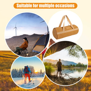 Canvas Tent Peg Storage Bag Waterproof Portable for Outdoor Hiking BBQ Tents