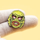 Movie Metal Brooch Lapel Accessories Gothic Thriller Halloween Gift Pin