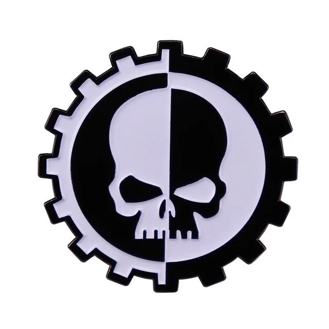 Movie Metal Brooch Lapel Accessories Gothic Thriller Halloween Gift Pin