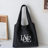 Canvas Tote Bag Women Shoulder Shopping Bag Large Capacity