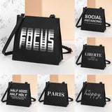 Retro Square Shoulder Bag Women Tote Bag