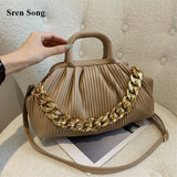 Cloud Crossbody Bags Women Handbags Folds Shoulder Bags