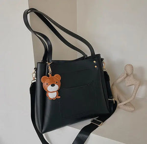 Leather Shoulder Bags Women Handbags High Quality Messenger Bucket