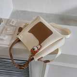 Leather Shoulder Bags Women Handbags High Quality Messenger Bucket