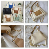 Leather Shoulder Bags Women Handbags High Quality Messenger Bucket
