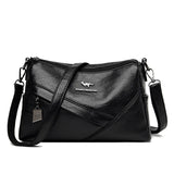 Leather Women Shoulder Bags Vintage Female Messenger Bag Handbag