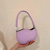 One Shoulder Bag PU Soft Leather Handbags Women's Armpit Bags